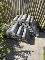 Betonnen paaltjes / palisade en tegels, Tuin en Terras, Tegels en Klinkers, Ophalen, Zo goed als nieuw, Beton, Overige typen