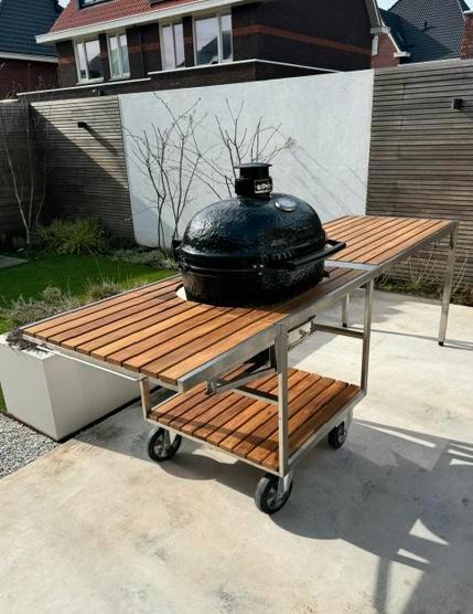 Kamado meubel - Maatwerk, Tuin en Terras, Buitenkeukens, Nieuw, Houtskool, Ophalen of Verzenden