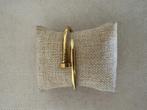 Gouden spijker bangle armband verguld en waterproof, Ophalen of Verzenden, Nieuw, Goud, Staal
