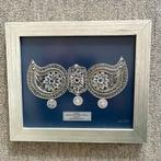 Zilveren versiering van bruidskleding, Ophalen of Verzenden