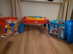 Megabloks set met tafel en opbergbak, Ophalen of Verzenden, Gebruikt, Megabloks