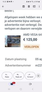 Amd vega 64, Computers en Software, Videokaarten, Ophalen, Gebruikt, GDDR5