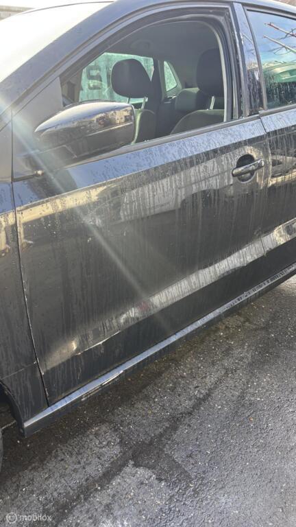 Voordeur links  zwart Volkswagen Polo 6R ('09-'14), Auto-onderdelen, Carrosserie en Plaatwerk, Deur, Volkswagen, Voor, Links, Gebruikt