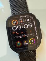 Apple Watch Ultra 2 49mm Titanium Milanese Loop, Afstand, Zwart, IOS, Ophalen of Verzenden