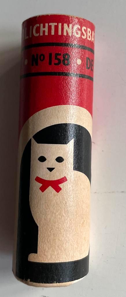 Witte kat batterij, Verzamelen, Merken en Reclamevoorwerpen, Gebruikt, Gebruiksvoorwerp, Ophalen