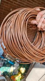 Bijna complete rol bruine stroomdraad kabel, Doe-het-zelf en Verbouw, Elektra en Kabels, Ophalen, Zo goed als nieuw
