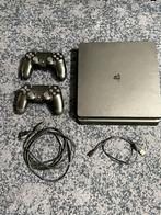 Playstation 4 + 2 controllers + 11 spellen, Spelcomputers en Games, Spelcomputers | Sony PlayStation 4, 500 GB, Met 2 controllers