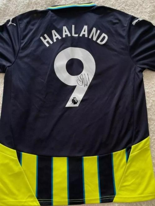 Shirt Erling Haaland met handtekening en COA (Man.City), Verzamelen, Sportartikelen en Voetbal, Nieuw, Shirt, Buitenlandse clubs