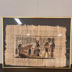 Kopie Authentiek Egyptisch papyrus schilderij-Ingelijst, Ophalen
