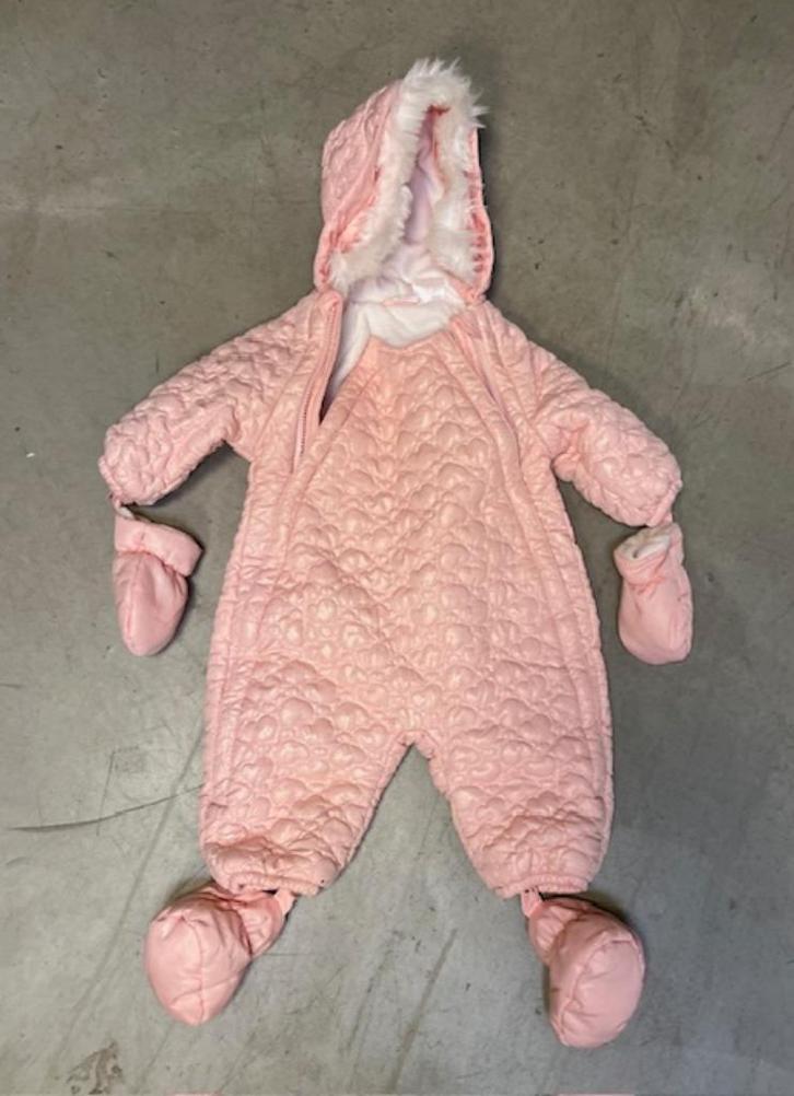 Lichtroze H&M skipak maat 62, Kinderen en Baby's, Babykleding | Maat 62, Zo goed als nieuw, Meisje, Pakje, Ophalen of Verzenden