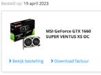 MSI GEFORCE GTX 1660 SUPER, Computers en Software, Videokaarten, Nieuw, PCI-Express 3, DisplayPort, GDDR6