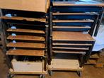 9 podium, buhne tafeltjes, zie omschrijving, Huis en Inrichting, Ophalen, Gebruikt, 100 tot 150 cm, 50 tot 100 cm