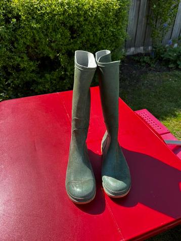 Groene regenlaarzen, mt 39 beschikbaar voor biedingen