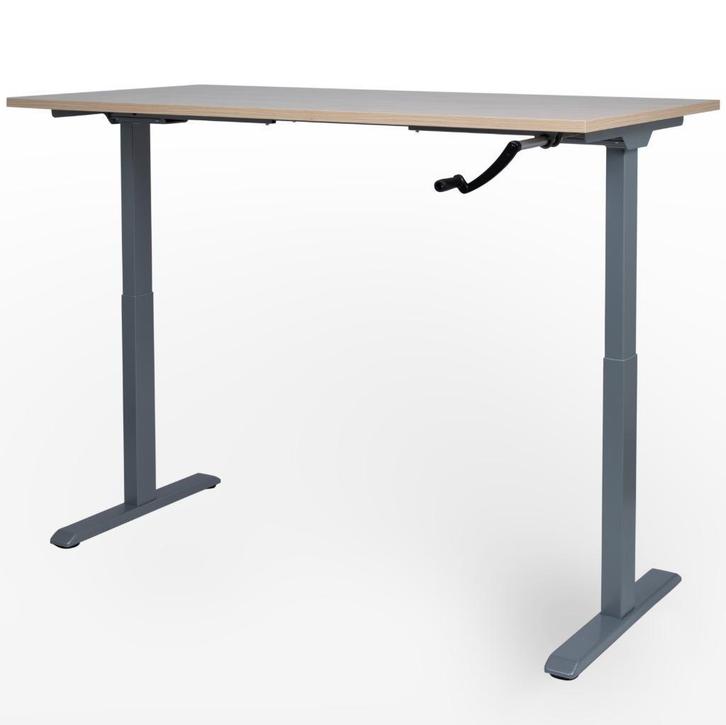 RM-Line Snelslinger Zit-sta Bureaus 120x80 Grijs Frame NIEUW, Huis en Inrichting, Bureaus, Nieuw, Stabureau, In hoogte verstelbaar