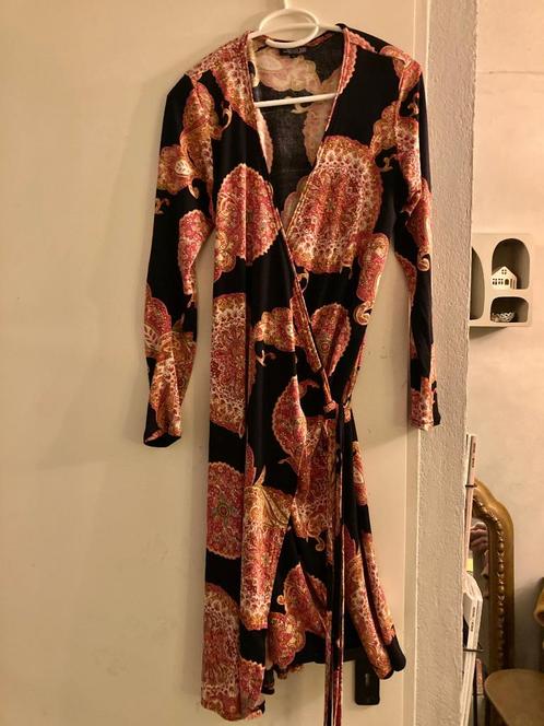 Dress Me design paisley zijde jurk lang maxi overslagjurk L, Kleding | Dames, Jurken, Zo goed als nieuw, Maat 42/44 (L), Onder de knie