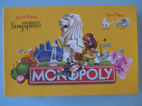 Monopoly Singapore Uniquely Special Edit., Hobby en Vrije tijd, Gezelschapsspellen | Bordspellen, Zo goed als nieuw, Drie of vier spelers
