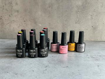 Gellak & base/top coat - 14 stuks beschikbaar voor biedingen