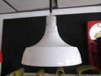 wit kunststof hanglamp jaren 70 design retro pendellamp, Huis en Inrichting, Lampen | Hanglampen, Kunststof, Gebruikt, Minder dan 50 cm
