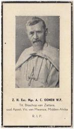 Mgr. Antonius C. Oomen 1876 Ginniken + 1957 Urundi, 81 jr, Verzenden