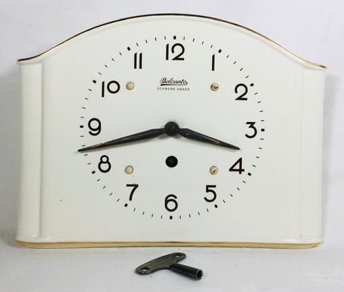 Belcanto Schwebe Anker Design Art Deco Wandklok Duitsland, Antiek en Kunst, Antiek | Klokken, Verzenden