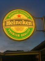 Heineken lichtbak dubbel zijdig verlicht 80 cm, Reclamebord, Plaat of Schild, Heineken, Ophalen of Verzenden