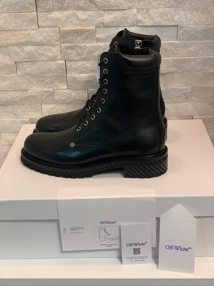 Off-White Combat Boots, Kleding | Heren, Schoenen, Nieuw, Boots, Zwart, Ophalen of Verzenden