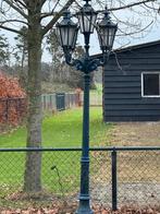 Antieke gietijzeren lantaarnpaal - 5 lampen, Tuin en Terras, Buitenverlichting, Ophalen, Gebruikt, Staande lamp, Netvoeding