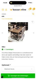 Eettafel, Huis en Inrichting, Tafels | Eettafels, Gebruikt, Glas, Vijf personen of meer, 150 tot 200 cm