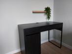 Ikea Micke bureau zwart, Huis en Inrichting, Bureaus, Ophalen, Zo goed als nieuw