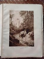 Oude huwelijksbijbel met rotogravures, Ophalen