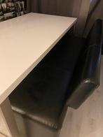 Banken te koop 1 met rugleuning en 1 zonder rugleuning., Huis en Inrichting, Banken | Bankstellen, Ophalen, Gebruikt, 75 tot 100 cm