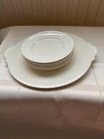 Recamier Gebakstel - Vintage Regout, Gebruikt, Ophalen of Verzenden, Bord(en), Overige stijlen