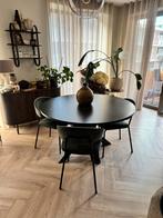 Ronde uitschuifbare tafel - 120cm + 50cm, Huis en Inrichting, Tafels | Eettafels, Ophalen, Overige materialen, Gebruikt, 100 tot 150 cm