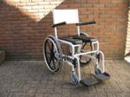 Invacare po - douchestoel 47cm Met massieve banden en RVS po, Diversen, Ophalen of Verzenden, Zo goed als nieuw