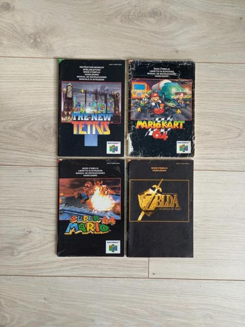 Handleidingen/manuals voor de Nintendo 64, Spelcomputers en Games, Games | Nintendo 64, Zo goed als nieuw, Overige genres, 2 spelers