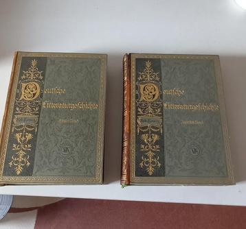 Duitse literatuurgeschiedenis, deel 1 en deel 2, uit 1893.