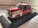 Mercedes Benz 180 Feuerwehr Frankfurt - Minichamps 1/43, Ophalen of Verzenden, Nieuw, Auto, MiniChamps