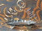 Zeldzame antieke Engelse servethouder van silverplate 22 cm.