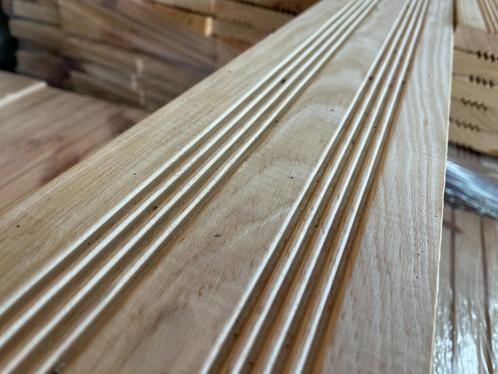 Grenen lambrisering met profiel, planken 25x137mm, 2m45 lang, Huis en Inrichting, Stoffering | Behang, 75 m² of meer, Ophalen of Verzenden