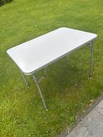 Uitstekend camping tafeltje: 91x65, 66 hoog uitschuifbare p, Ophalen, Zo goed als nieuw, Campingtafel