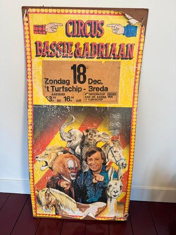 Bassie en Adriaan reclamebord (jaren 1986-1987) beschikbaar voor biedingen