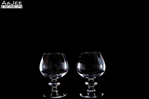 Peill & Putzler – 2 Cognacglazen – Model Alexa (1969), Antiek en Kunst, Antiek | Glas en Kristal, Ophalen of Verzenden