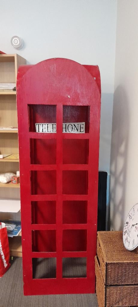 Telefooncel, houten, GRATIS! i.z.g.st., Ophalen, Zo goed als nieuw