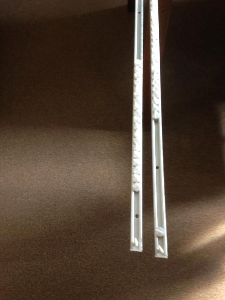 Rails voor vitrage of lichte gordijntjes, Huis en Inrichting, Stoffering | Gordijnen en Lamellen, Zo goed als nieuw, Minder dan 100 cm