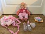 Baby Annabell zapf pop: +kleding + speen leuke buikdrager -, Gebruikt, Ophalen of Verzenden, Babypop