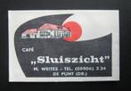 08-122 De Punt (Dr.) - Cafe Sluiszicht, Verzamelen, Suikerzakjes, Verzenden, Nederland