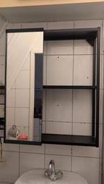 IKEA ENHET Spiegelkast Zwart/Antraciet, Huis en Inrichting, Badkamer | Badkamermeubels, Ophalen, Spiegelkast, 50 tot 100 cm, Zo goed als nieuw