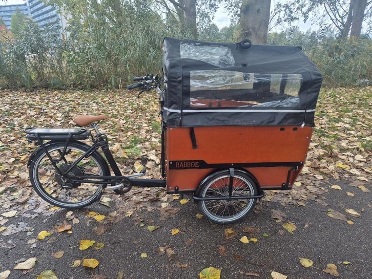 Goed gekeurd 6 persoons babboe E-max elektrisch bakfiets, Fietsen en Brommers, Fietsen | Bakfietsen, Zo goed als nieuw, 4 kinderen of meer