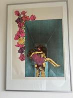 Aat Verhoog ingelijste kleurenlitho op geschept papier, Antiek en Kunst, Kunst | Litho's en Zeefdrukken, Ophalen