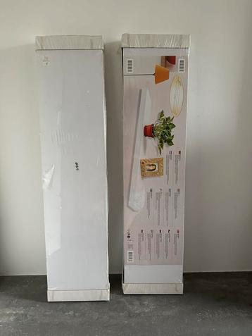 2 Wandplanken wit mdf 110x26x5